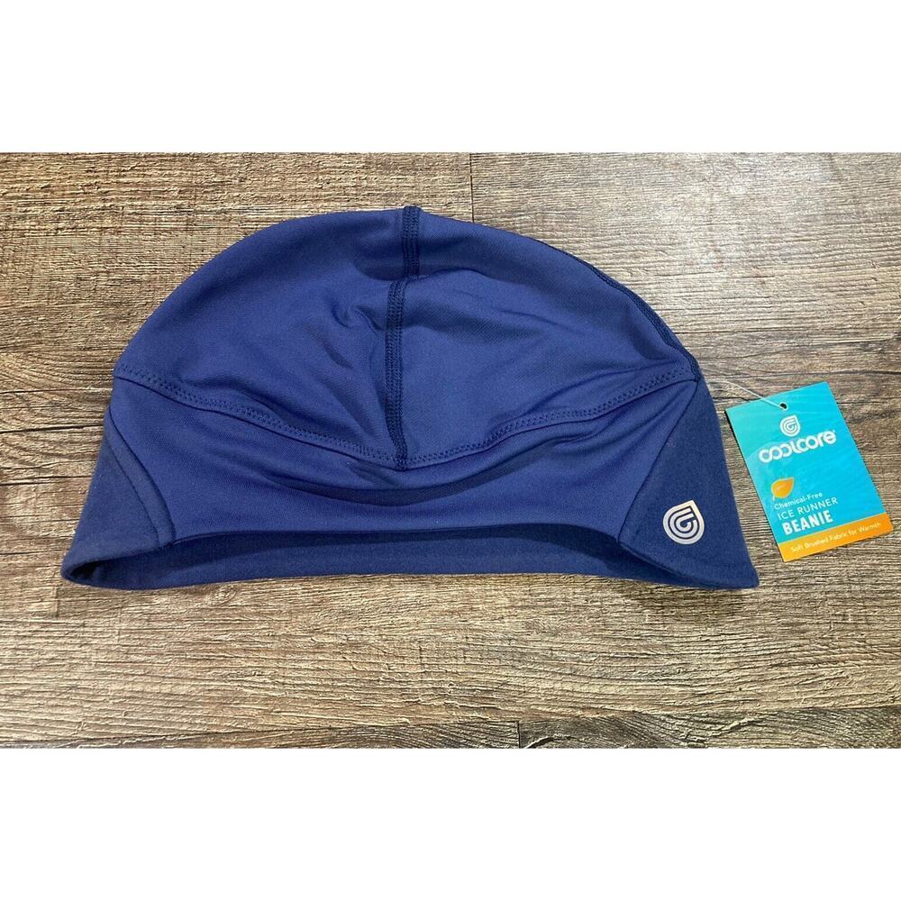 NEW Thermo Insulated Ice Runner Beanie Coolcore Technology Deep Cobalt Blue OS